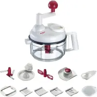 Westmark Robot de cuisine manuel Multi Kulti 9 en 1 Râpe, etc
