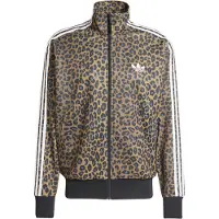 Adidas Veste de survêtement 'Firebird Leo' marron / gris / noir / blanc