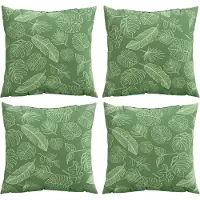 vidaXL Streupillows leaf 4 pcs leaf pattern 60 x 60 cm polyester fabric