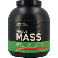 Optimum Nutrition Serious Mass Gainer en Poudre, Goût Fraise, 2.73kg, 8 Doses
