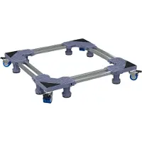 vidaXL Socle de machine à laver Gris 67 x 67 x 12 cm Acier inoxydable