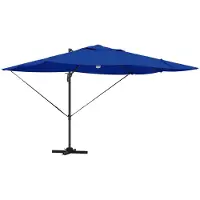 vidaXL Parasol , dimensions 351 x 250 x 253 cm, en polyester et aluminium