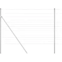 vidaXL Clôture en fil d'acier galvanisé, soudée, 25 x 1,6 m