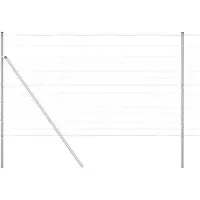 vidaXL Clôture en fil d'acier galvanisé, soudée, 25 x 1,4 m