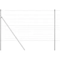 vidaXL Clôture en fil d'acier galvanisé, soudée, 50 x 1,4 m