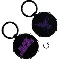 Black Sabbath Hommes, Porte-clés, Wavy Logo & Daemon Drum Schlüsselanhänger, Multicolore