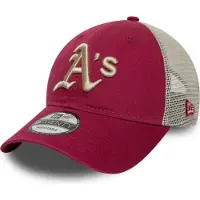 New era 9twenty Trucker Washed Oakland Athletics Unisex Casquettes Rouge Taille One Size Accessoires