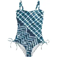 Next Maillot de bain bleu marine / bleu cyan / blanc
