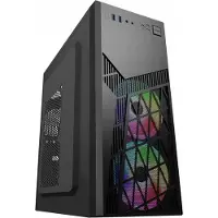 Eurocase skříň ML N6-560B, ATX, 2x USB-A, 1x USB-C, 2x 120mm ARGB Fan, černá (ATX), Boîtier PC, Noir