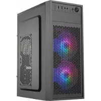 Eurocase skříň ML N6-530B, ATX, 2x USB-A, 1x USB-C, 2x 120mm ARGB Fan, černá (ATX), Boîtier PC, Noir