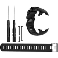 INF Bracelet de montre pour Suunto D4/D4i Novo avec 2 longueurs différentes Black