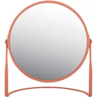 MSV Miroir Rond Grossissant Sur Pied Acier Akira Terracotta - Spirella Ld