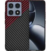 Techsuit - Carbonite FiberShell - Xiaomi 14T Pro - Red Vortex (Xiaomi 14T Pro), Coque pour téléphone portable, Rouge