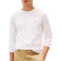 Tommy Hilfiger T-Shirt 'Long Sleeve Slim' bleu marine / rouge / blanc