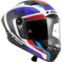 LS2 LS2FF805ThunderGPAeroRauteBleuRouge06CasqueIntégral Taille S