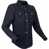 Segura Veste textile pour moto Luthor Denim, noir, 3XL