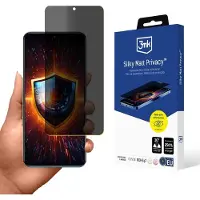 3MK Folia ochronna prywatyzujÄ ca matowa Silky Matt Privacy na Xiaomi 12T Pro (1 pcs, Xiaomi 12T Pro), Téléphone portable : film de protection, Noir, Transparent