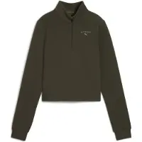 Puma Femmes, Veste de running, W x HYROX CLOUDSPUN 1/4 ZIP (S), Vert, S