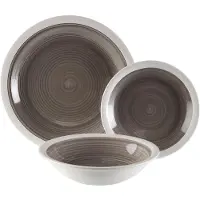 Versa Vaisselle Legrand Gris 26,5 x 26,5 cm 18 pièces