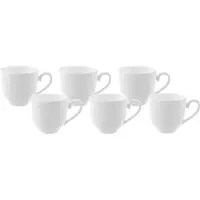 Villeroy & Boch Set d'avantages 6 pièces Royal Tasse à moka/à expresso Porcelaine Premium Bone blanche 1044121420