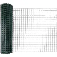 vidaXL Clôture européenne avec poteaux, 10 x 1,4 m, acier revêtu de PVC, couleur verte