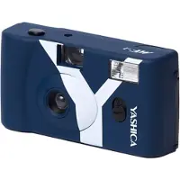 Yashica Mf-1 Snapshot Art Analog Camera Bleu
