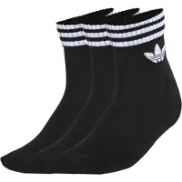Adidas Originals Chaussettes '3-Stripes Ankle 3 Pairs' noir / blanc