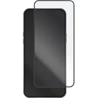 Gear Verre Prot. Cadre Noir Incurvé 3D PLATINE iPhone 15 Plus/16 Plus (1 pcs, Apple iPhone 15 Plus, Apple iPhone 16 Plus), Téléphone portable : film de protection, Transparent