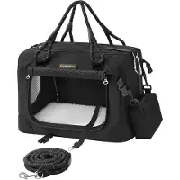 OEM Cage de transport pliable pour chien, noir classique, taille S