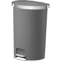 EKO - Hana poubelle à pédale 55 litres - Plastique - Gris