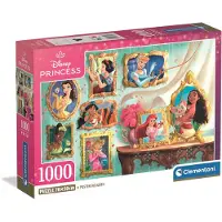 Clementoni Puzzle 1000 Compact Princesses Disney 37046
