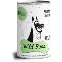Paka Zwierzaka Pepe Wild Boar 99% Aliments humides à base de sanglier pour chiens 6x400 g