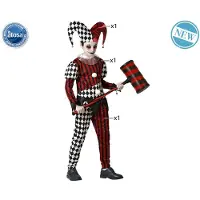 Atosa Harlequin Halloween Kids Costume Rouge 5-6 Years Enfants