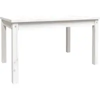 vidaXL Table de jardin blanche 82,5x50,5x45 cm pin massif