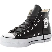 Converse Baskets hautes 'Chuck Taylor All Star Lift Leather High Top' noir