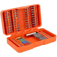 Bahco Jeu d'embouts 1/4" pour vis à fente/Phillips/Pozidriv/à six pans creux/TORX/ Tamper/Robertson (Clé Allen, Cruciforme Phillips PH, Cruciforme Pozidriv PZ, Fente de vis)