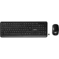 Nedis Souris et clavier | Sans fil | Connexion souris et clavier : USB | 800 / 1200 / 1600 dpi | DPI réglable | QWERTZ | DE Layout