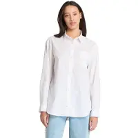 Timberland Popeline Long Sleeve Shirt Blanc M Femme