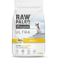 Raw Paleo Ultra Mini Adult Dinde - nourriture sèche pour chiens - 8 kg