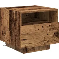 vidaXL Meuble de Chevet Bois ancien 40 x 39 x 37 cm Bois d'ingénierie