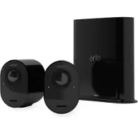 Arlo Ultra 2 Caméra de Sécurité 4K Noir Lot de 2