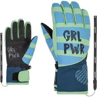 Ziener Liwa As Gloves Vert 5 Fille