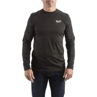 Milwaukee T-shirt de travail à manches longues Clair - Noir Wwlsbl-Xl (XL)