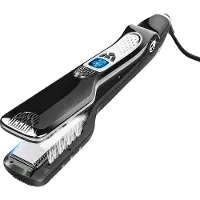 Sansbeauté Steam Straightener - Lisseur à vapeur - Plaques larges - Lisseur professionnel - Lisseur à vapeur - Noir