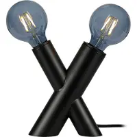 Markslöjd Lampe de table Simul, E27+E14, max. 40W, noir (E14, E27)