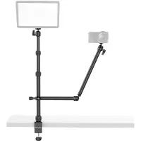 Ulanzi VIJIM LS11 double bras de trépied réglable avec pince de table