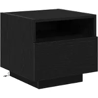 vidaXL Meuble de Chevet Chêne noir 40 x 39 x 37 cm Bois d'ingénierie