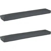 vidaXL Set de coussins de palette 2 pcs Anthracite 200 x 40 x 8 cm