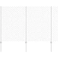 vidaXL Clôture en fil barbelé avec poteaux, 10 x 1,5 m, acier galvanisé, couleur argent