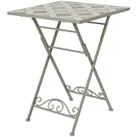 Lifetime Table Bistro Mosaïque Pliante Design Mosaïque élégant, Pliable Et Compact. - Basics